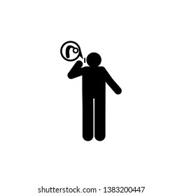 Aid, audio, device, ear icon. Element of cancer icon. Premium quality graphic design icon. Signs and symbols collection icon for websites