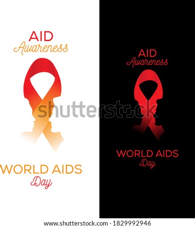 Aid Awareness World aid day vector illustration