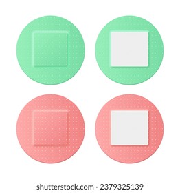 Aid band plaster strip vector icon. Wound aid band isolated first heal sticky design plaster icon