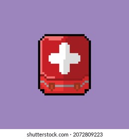aid box in pixel art style