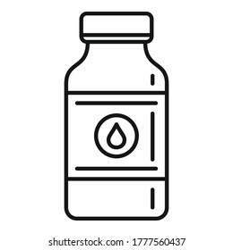 Aid cough syrup icon. Outline aid cough syrup vector icon for web design isolated on white background