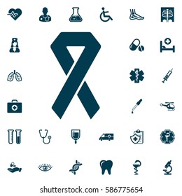 aid Icon, cancer ribbon vector, medical set on white background. Health Care illustration