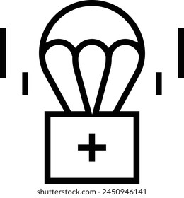 icono de ayuda Diseño de estilo lineal delgado aislado sobre fondo blanco