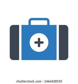 aid kit glyph colour vector icon