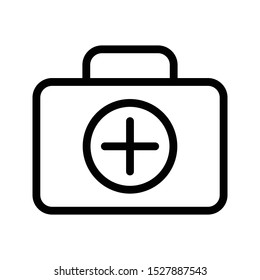 aid kit thin line vector icon