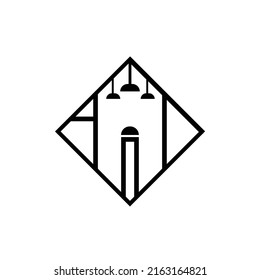 AID Letter logo - Initial AID of interior Logo
