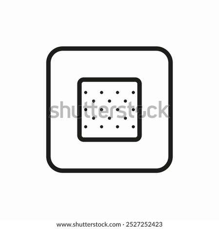 aid plaster icon sign vector