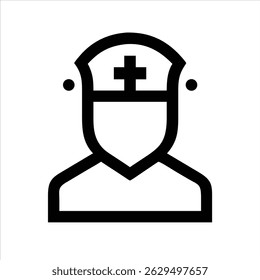 Aid sign object icon design black and white with bold outline 