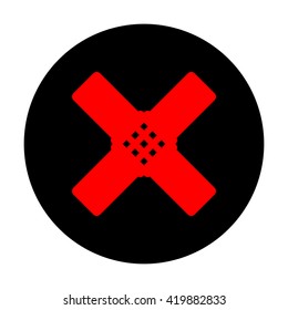 Aid sticker sign