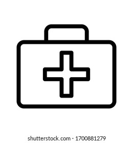 aid vector thin line icon  