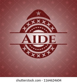 Aide red emblem. Vintage.