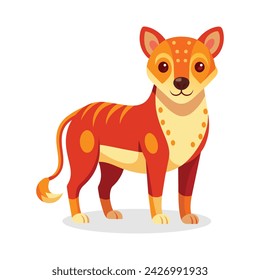 Aidi animal vector illustration on white background