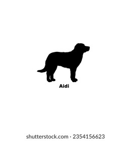 Aidi dog silhouette dog breeds Animal Pet