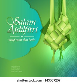 Aidilfitri design background. This vector file contains layers for easy editing.