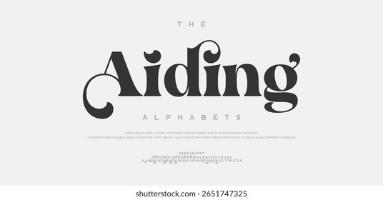 Aiding Abstract technology space font and alphabet. techno effect fonts designs. Typography digital sci-fi concept. vector illustration
