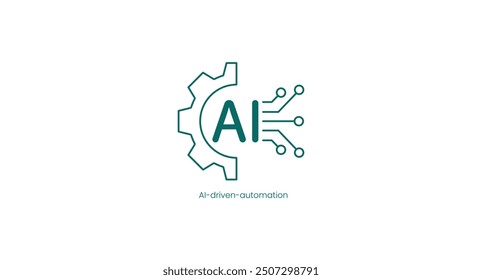 AI-Driven Automation Technology Vector Icon