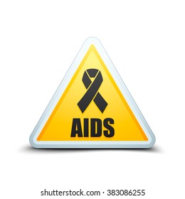 AIDS alert triangle sign