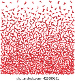 Aids Awareness background. World Aids Day concept. Vector illustration EPS10