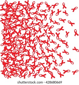 Aids Awareness background. World Aids Day concept. Vector illustration EPS10