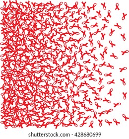 Aids Awareness background. World Aids Day concept. Vector illustration EPS10