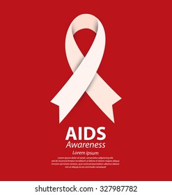 Aids Awareness concept. Vector illustration.
