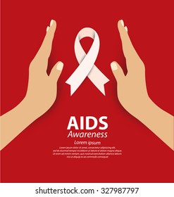 Aids Awareness Concept Vector Illustration Stock Vector (Royalty Free ...