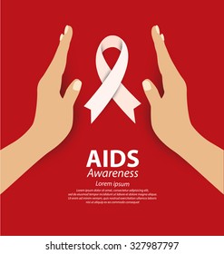 Aids Awareness concept. Vector illustration.