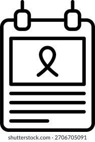 Diseño de Vector de póster de concienciación sobre el SIDA en estilo moderno, mensaje de campaña y concepto de educación preventiva, ilustración de atención médica. Icono de línea