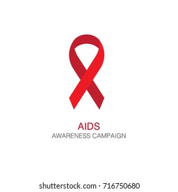 AIDS Awareness red Ribbon