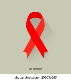 Aids Awareness Ribbon Vector Illustration Stock Vector (Royalty Free ...