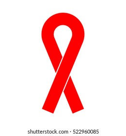 AIDS awareness ribbon vector illustration
