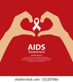 Aids Awareness. Vector illustration.