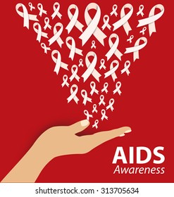 Aids Awareness. Vector illustration.