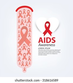 Aids Awareness. Vector illustration.