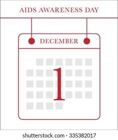 Aids Awareness. World Aids Day concept. Vector illustration.