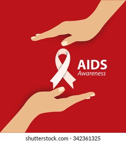 Aids Awareness. World Aids Day concept. Vector illustration.