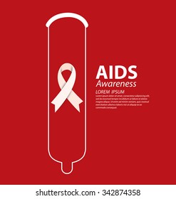 Aids Awareness. World Aids Day concept. Vector illustration.
