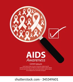 Aids Awareness. World Aids Day concept. Vector illustration.