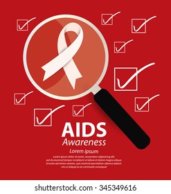 Aids Awareness. World Aids Day concept. Vector illustration.