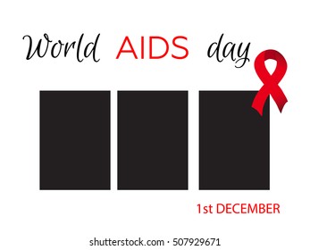 Aids Awareness. World Aids Day concept. Vector illustration.