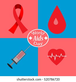 Aids Awareness. World Aids Day concept. Vector illustration EPS10