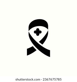 aids black icon, isolated hospital icon in light background, perfect for website, blog, logo, graphic design, social media, UI, mobile app