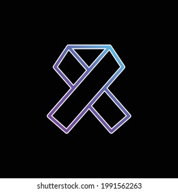 Aids blue gradient vector icon