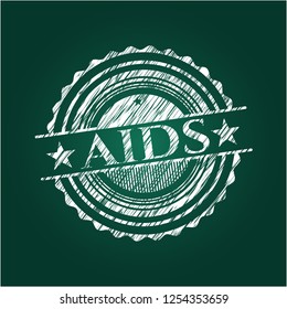 AIDS with chalkboard texture