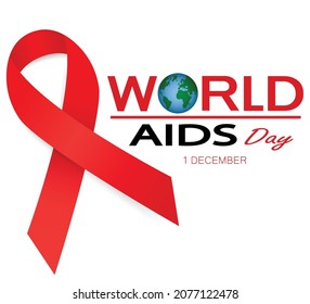 AIDS Day Banner. Graphic vector
