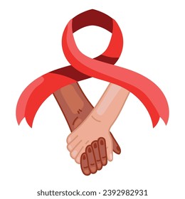 mano diurna de ayuda y vector de cinta aislado