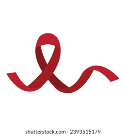 aids day ribbon design vector isolated
