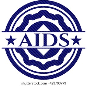 AIDS denim background