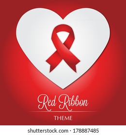 AIDS / Drunk Driving Awareness Red Ribbon