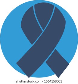 Aids icon isolated on abstract background

